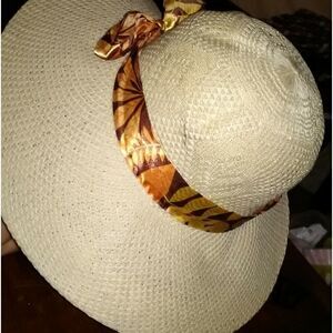 Ladies wicker sun hat